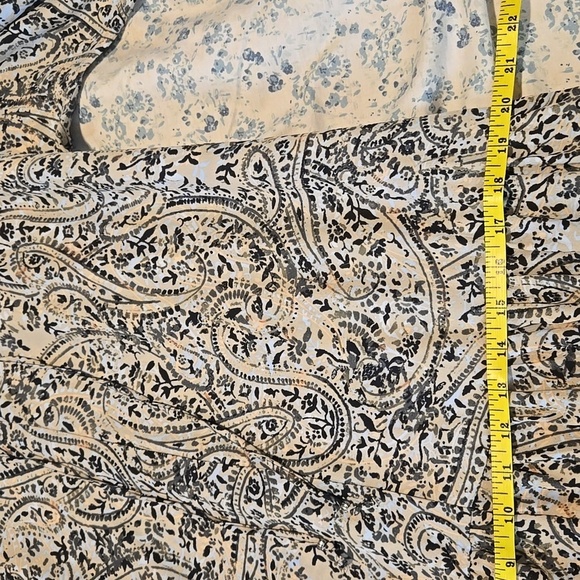 O.P.T.-NWT-Long Sleeve Tiered Dress Boho Paisley Print Midi-Size M - Picture 17 of 17